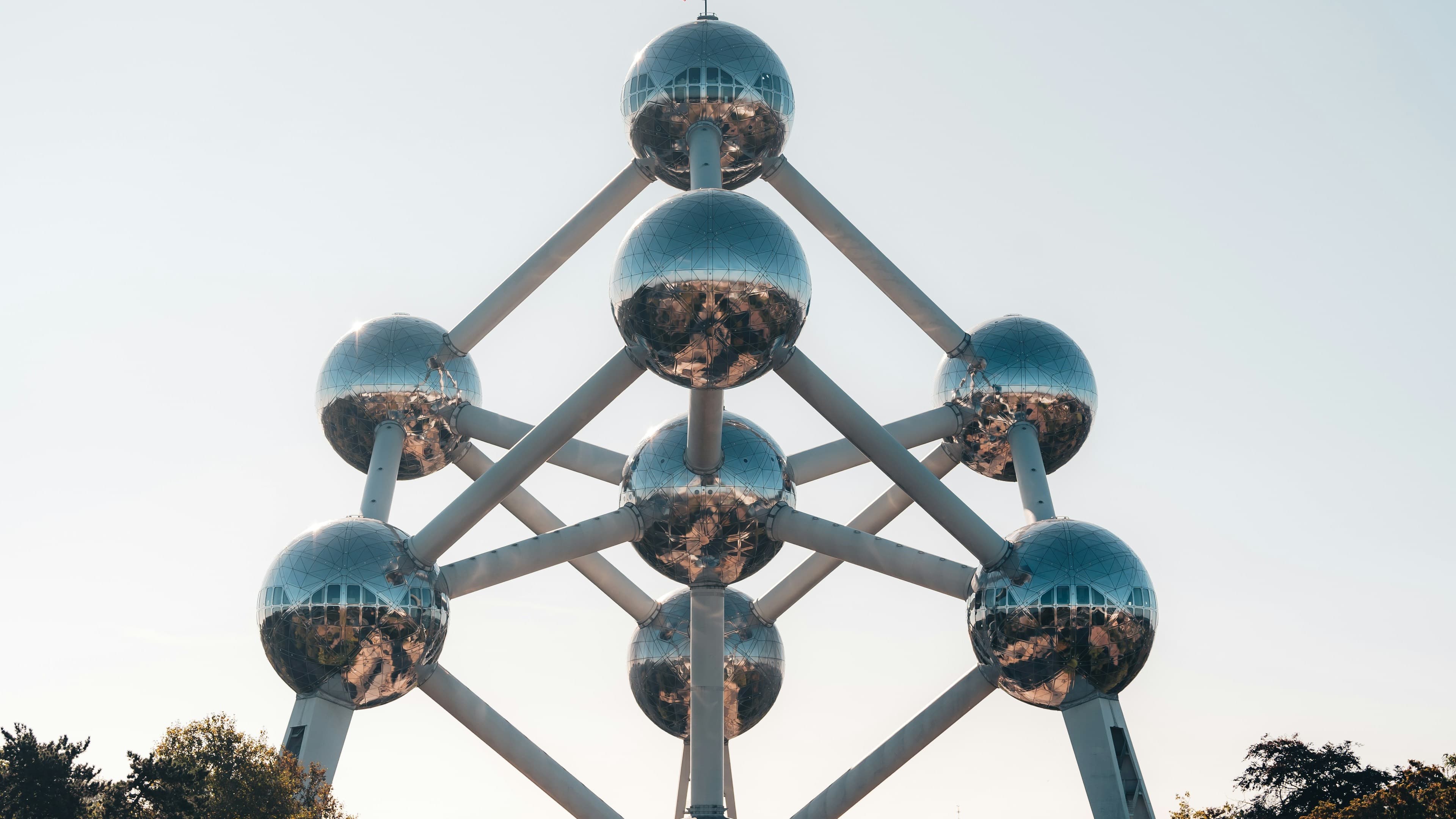 The Atomium in Brussels, symbol of modern Europe, built for the 1958 World Fair